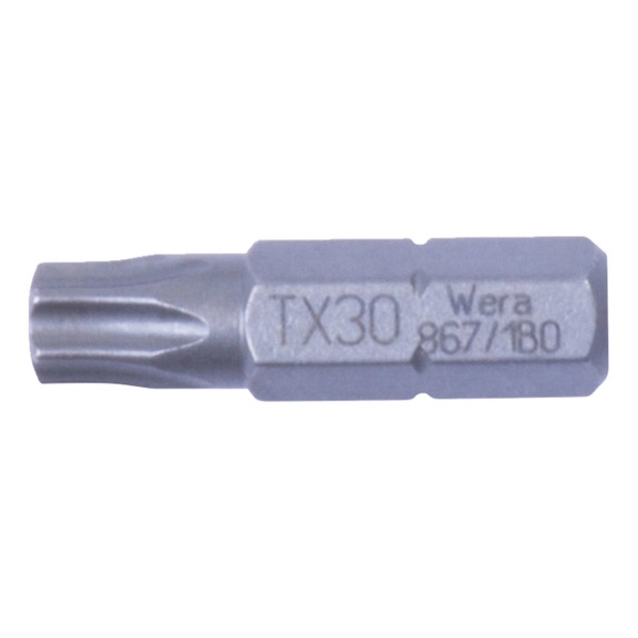 TX-bit C 6,3 (1/4") med hul - TX BITS 1/4 M/HUL      TX 30