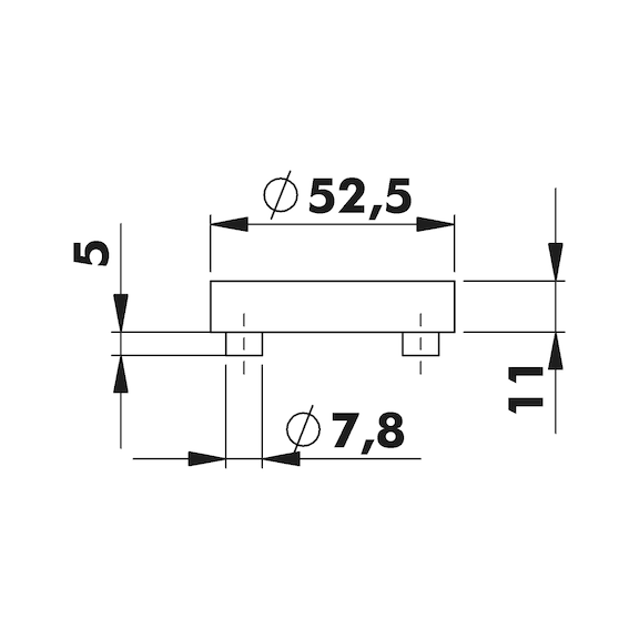 Türdrücker ZD 33 Rosettengarnitur - 3