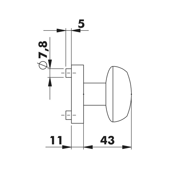 Türdrücker ZD 33 Rosettengarnitur - TD-ZD33-WE-ROS-PZ-R-(CR)-POL-(A2-OPTIK)