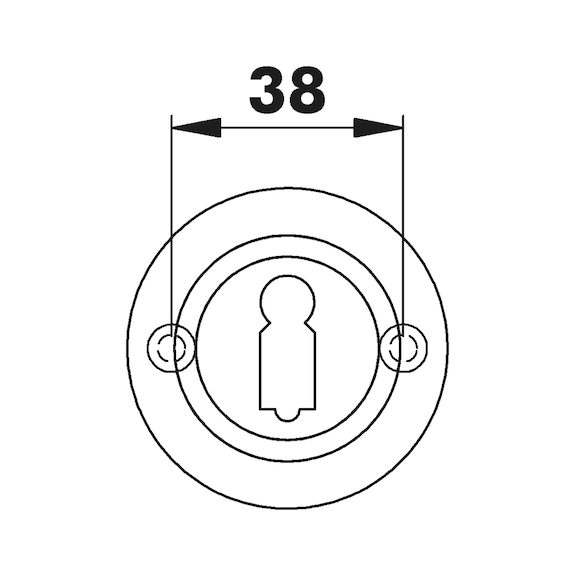 Türdrücker ZD 33 Rosettengarnitur - TD-ZD33-ROS-BB-(CR)-POL-(A2-OPTIK)