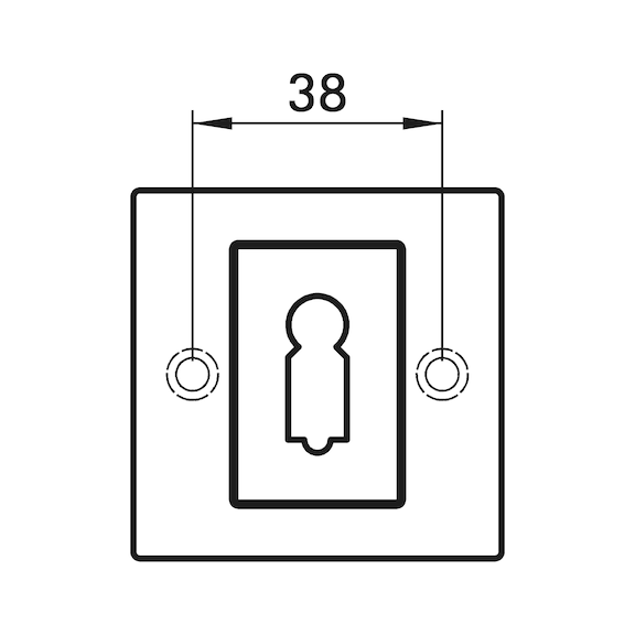 Dverová kľučka Rozetové kovanie ZD 39 - KLUCKA DVER. ZD39 BB (NI) MATNA