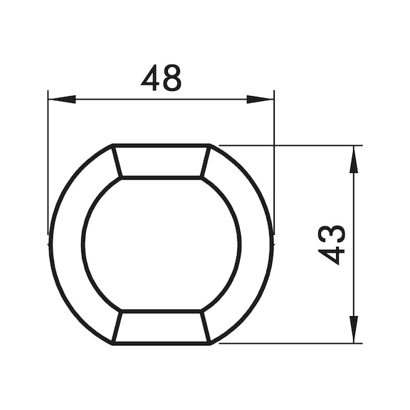 Türdrücker ZD 40 Rosettengarnitur - TD-ZD40-WE-ROS-PZ-R-(CR)-(A2-OPTIK)