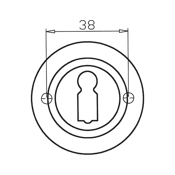 Dverové kľučky  Rozetové kovanie ZD 21 - KLUCKA DVER. ZD21 BB (CR) MATNA