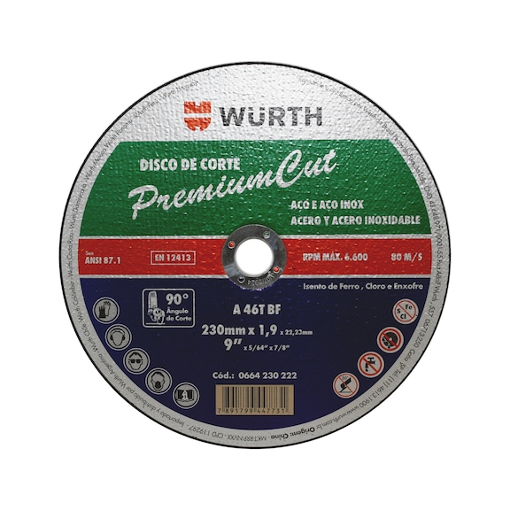 Premium Cut cutting disc - CUTDISC-PREMIUMCUT-MET-D180XTH1,6MM