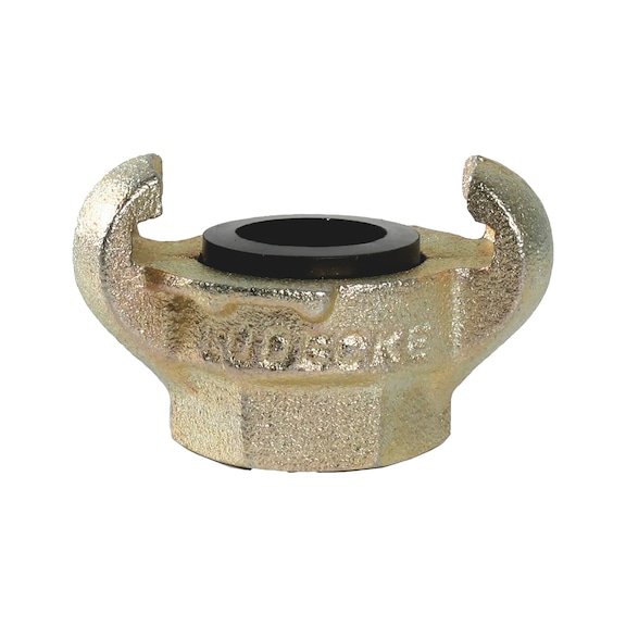 KIG claw coupling with female thread, cast iron, for general use