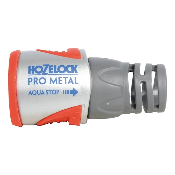 Water quick connect connector Hozelock Pro Metal AquaStop
