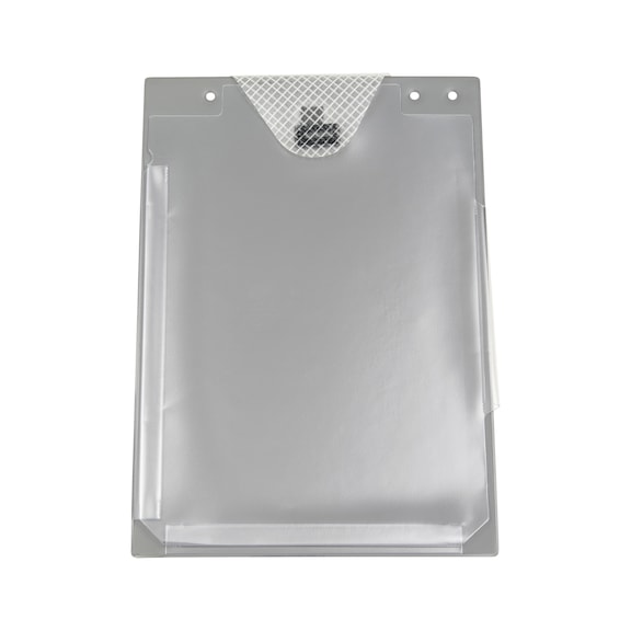 Order protector with rip-tape and hinge - PROTPOKT-FOR-ORDER-HOKLP-FOLD-GREY