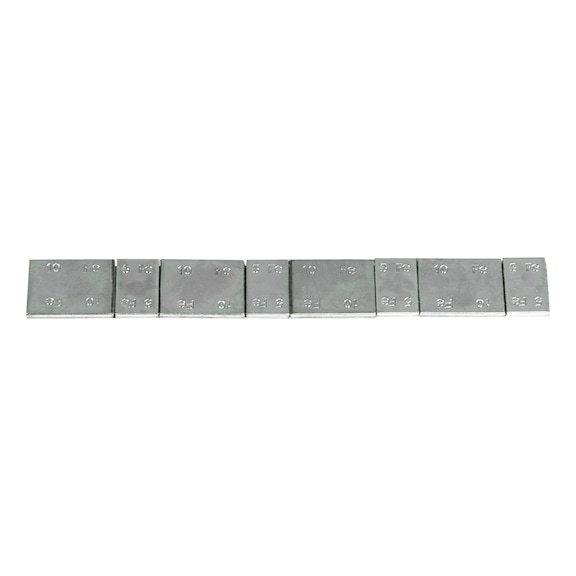 Zinc-plated steel (FE) counterweights - BAW-ST-ADH-W19X3,8MM-(4X10G/4X5G-60G)