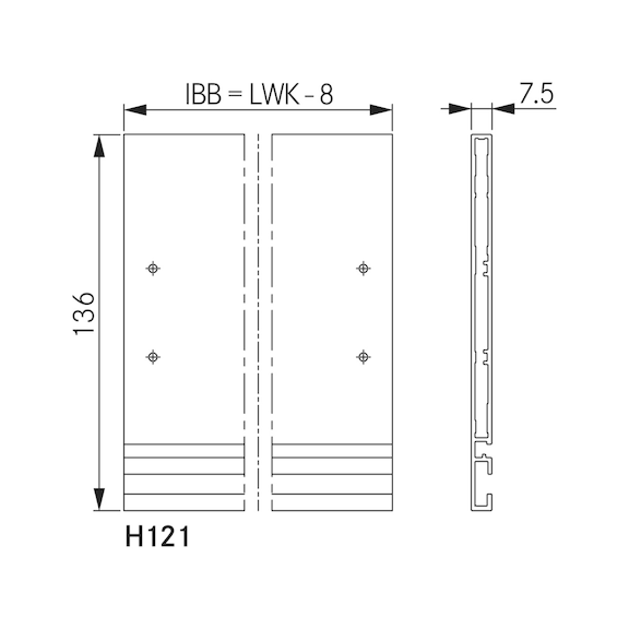 Concealed drawer front for Vionaro frame system - 5