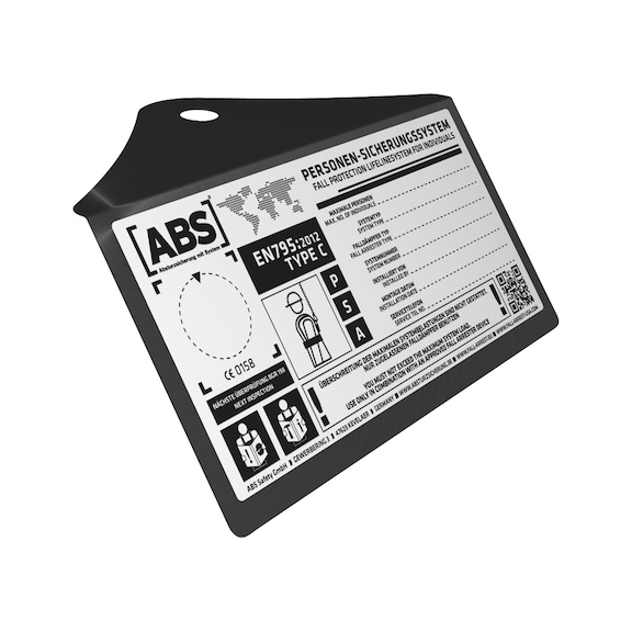ABS Lock Systemschild - SYS-(SY-1009-F)-KENNZEICHNUNGSSCHILD