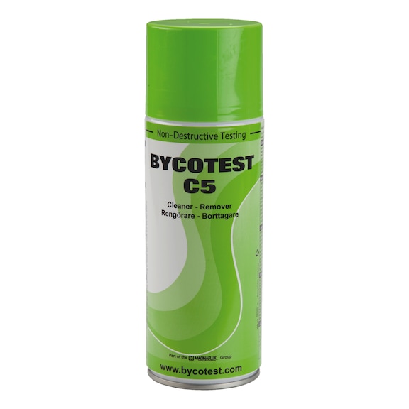 Bycotest C5 cleaner Red and white method.