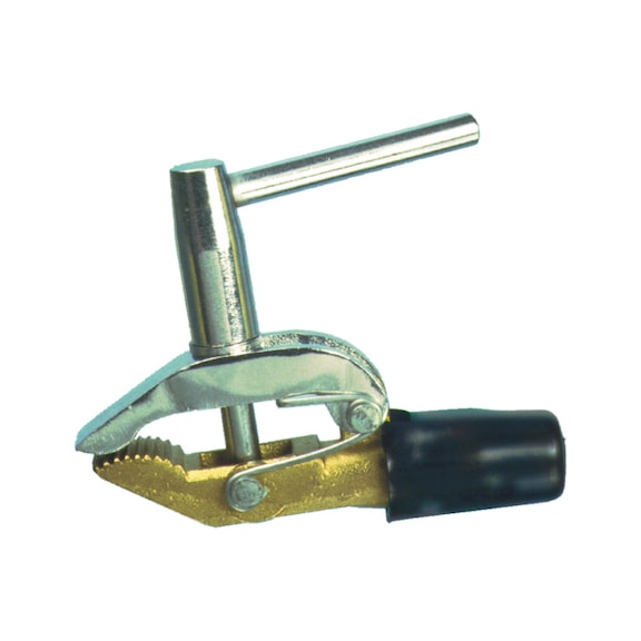 Earthing clamp, tensionable