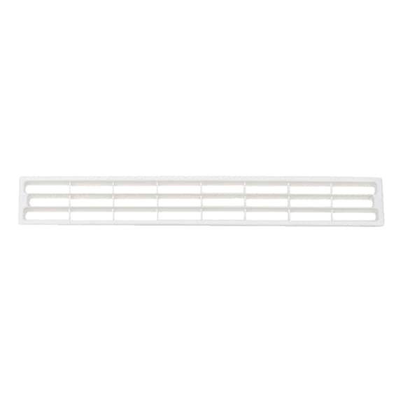 Ventilation grille with covering edge - VENTGRIL-PS-TRAFFICWHITE