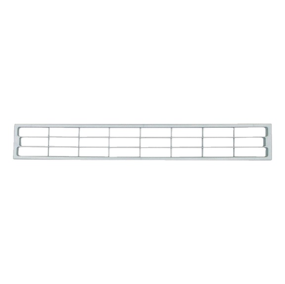 Ventilation grille with covering edge - VENTGRIL-PS-(ALU-OPTIC)-SILVER