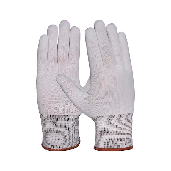 Protective glove, knitted