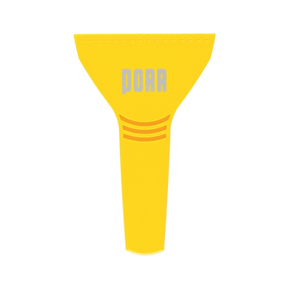 Ice scraper with handle Spike, printed - ICESCPR-PRNT-SHAFT-YELLOW-1COL