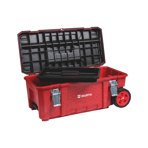 Polypropylene tool case with trolley function - 6