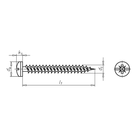 WÜPOFAST<SUP>®</SUP>, blue galvanised Particle board screw - 2