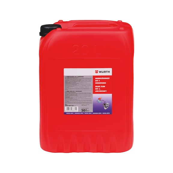 Liquide de frein DOT 4, faible viscosité - BRKFLUD-DOT4-LOWVISC- 20LTR