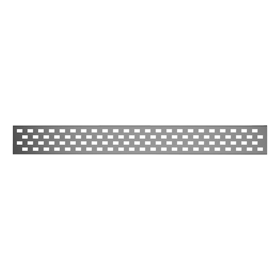 Edelstahlrost Line flach Design 1 für Duschboard Line flach