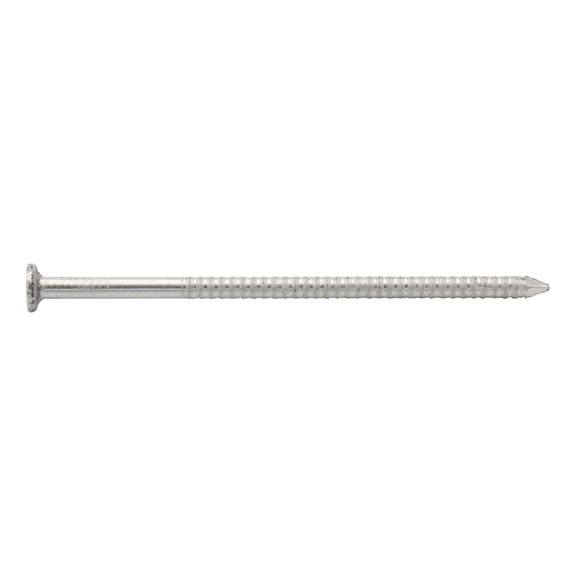 Wire nail stainless steel 316 flat hd groove shaft - 1