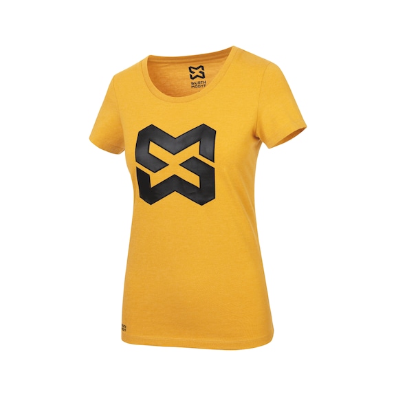 Arbeits T-Shirt Logo IV Damen - T-SHIRT LOGO IV DAMEN SENFGELB XXL