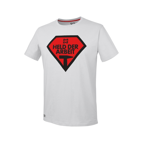 Trade work T-shirt - T-SHIRT MEN HERO WHITE S