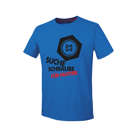 Arbeits T-Shirt Handwerk - T-SHIRT HERREN SCHRAUBE ROYALBLAU S