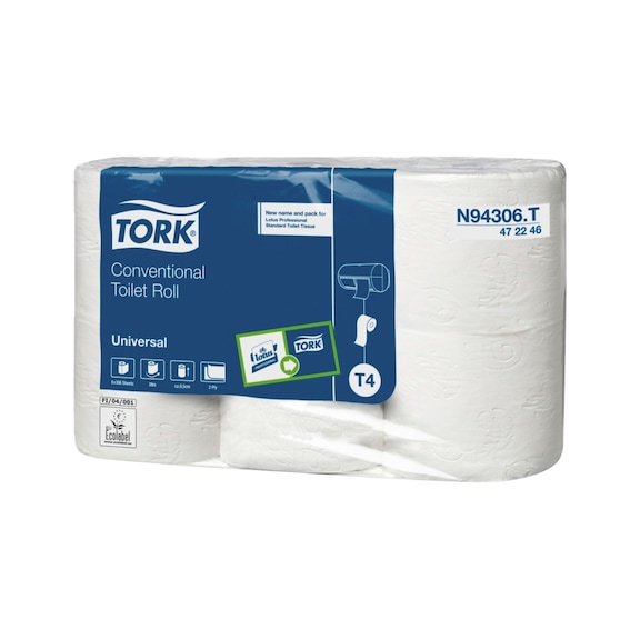 Tork Universal toalettpapir, 2-lags  - TOILPAP-(LP STANDARD-6/42)-2LAG-306ABR