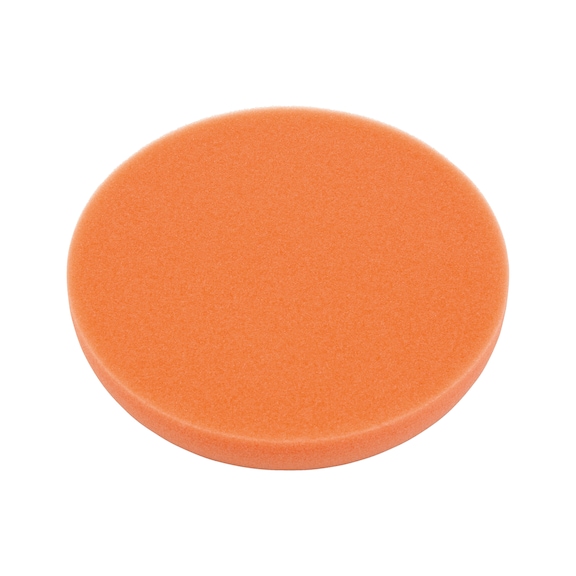 แผ่นขัดเงา สีส้ม - ฟองน้ำสีส้มเนื้ออ่อนขัดเปิดผิวหน้า135มม.