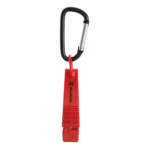 Glove holder with snap hooks - AY-CLIP-PROTGLOV-W.-CARABINER