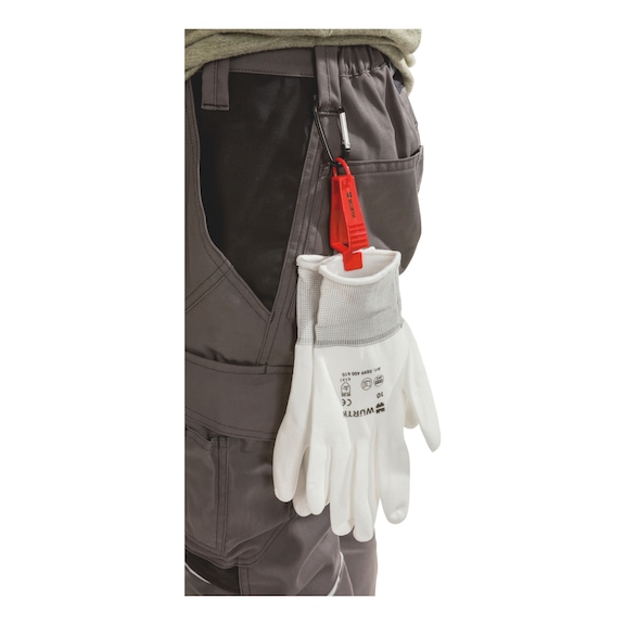 Glove holder with snap hooks - 5