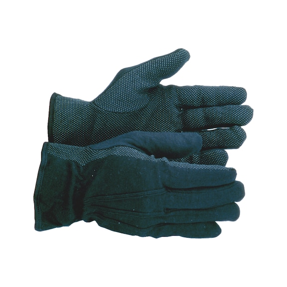 Dotted palm gloves - PROTGLOV-TEXTIL-MICRO-DOTS-BLCK-SZ10