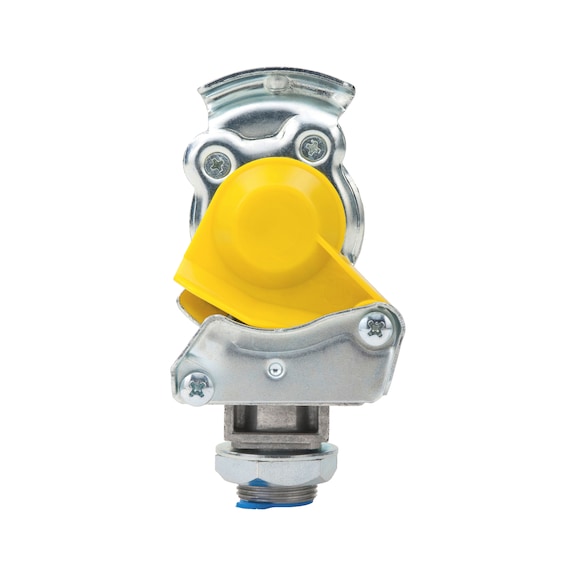 Coupling head with integrated line filter - CUPLHD-FILTER-YELLOW-M16X1,5