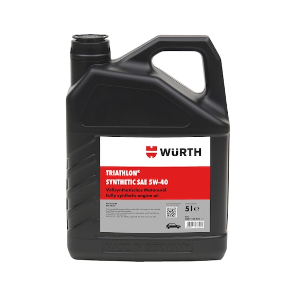 น้ำมันเครื่อง TRIATHLON<SUP>®</SUP> สังเคราะห์ 5W-40 - น้ำมัน&nbsp;SYNTHETIC&nbsp;5&nbsp;W 40  5 ลิตร