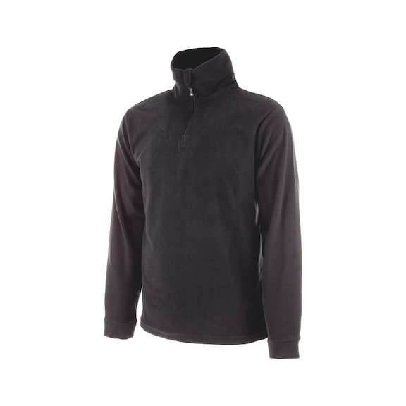 Luca fleece sweater - FLEECE HALF ZIP LUCA BLACK XL