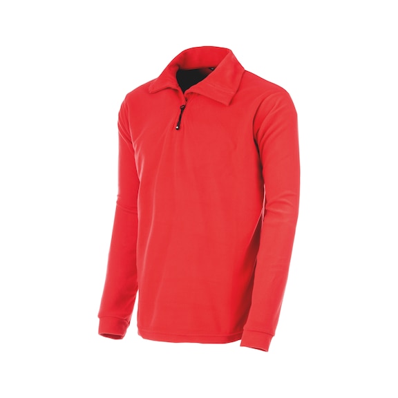 Luca fleece sweater - FLEECE HALF ZIP LUCA RED XXL