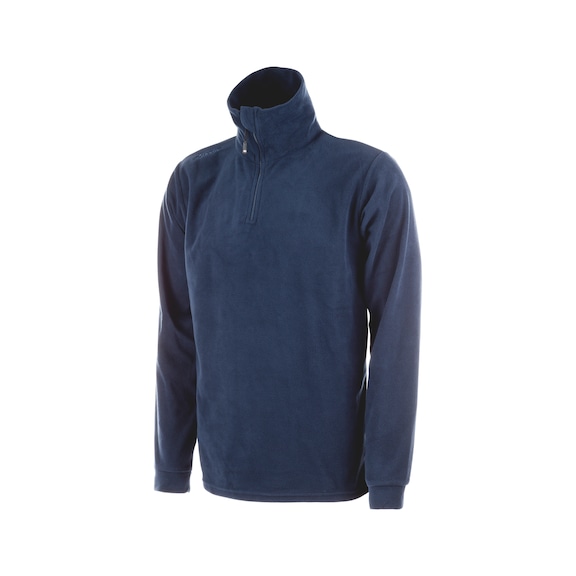 Luca fleece sweater - FLEECE HALF ZIP LUCA BLUE S
