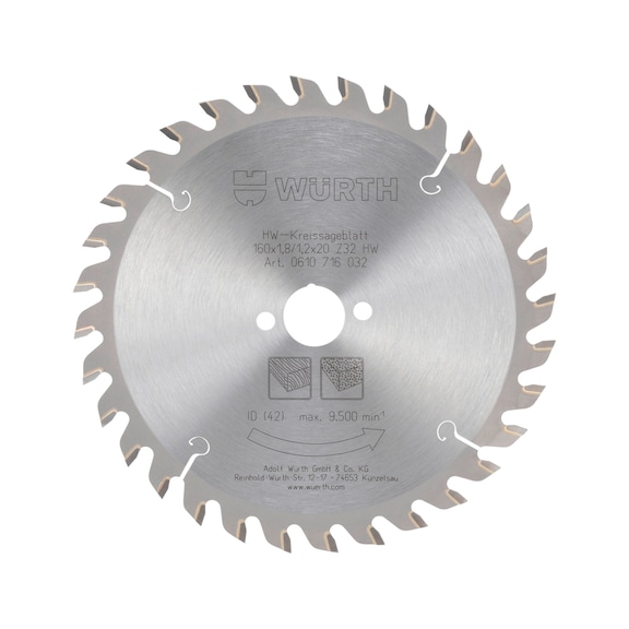Hand-held circular saw blade For cordless tools