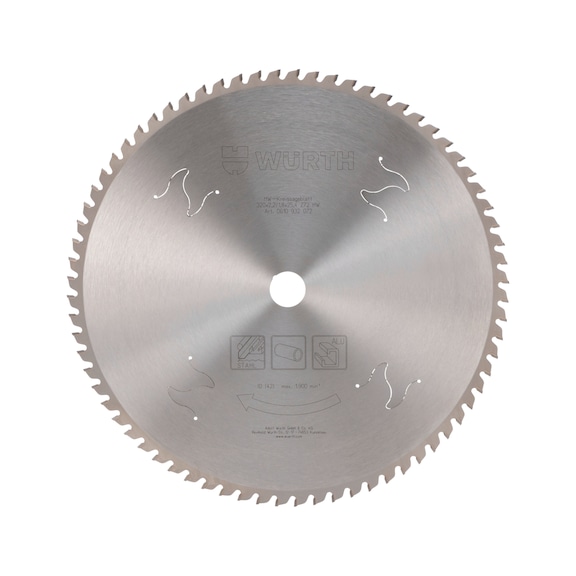 Metal circular saw blade for hand-held circular saws
