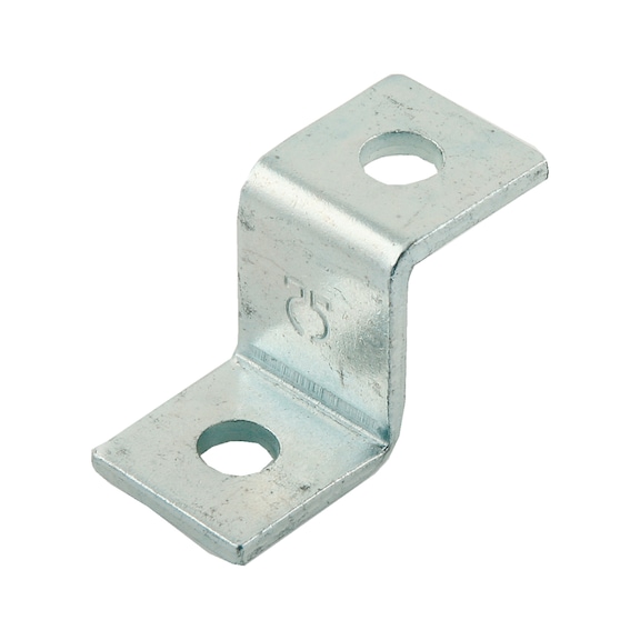 Air duct bracket, Z-form without sound insulation