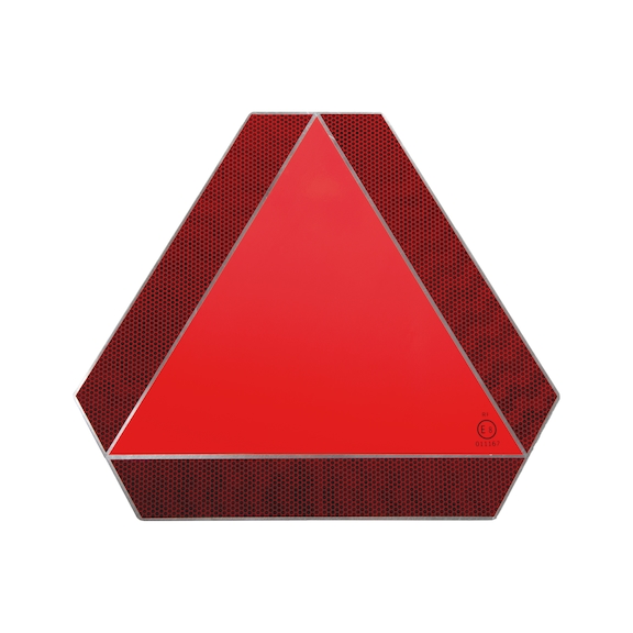 Slow-moving vehicle triangle reflector