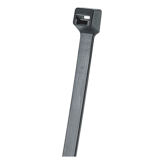 Cable ties with plastic latch, heat-stabilised – industrial quality
