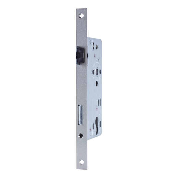 Serrure encastrée pour porte de maison HT 28 - MORTSLOK-HT28-CK-DIN/L-SILV-92-65-20-AS