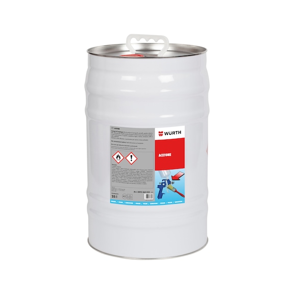 Detergente con acetone Per superfici in metallo e vetro non verniciate - ACETONE-25L