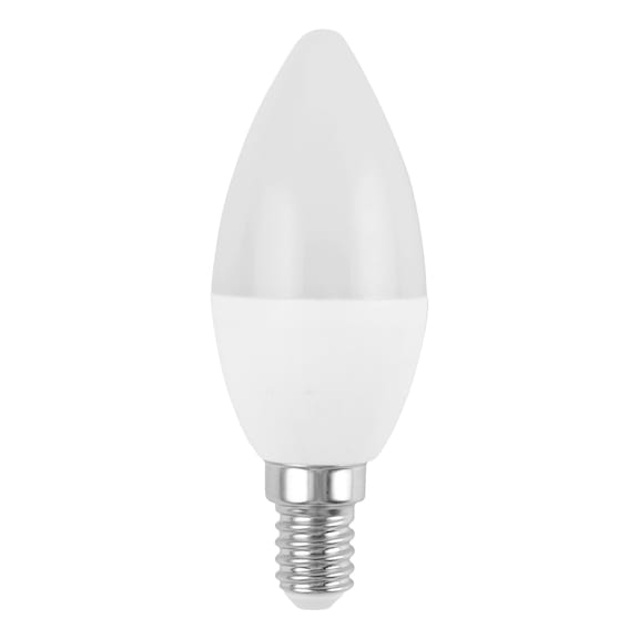 Ampoule LED, E14 en forme de flamme, sans variation d'intensité