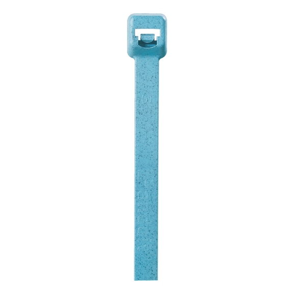Cable ties with plastic latch, detectable – industrial quality - CBLTIE-PA-BLUE-PLT3S-C86-4,8X291MM