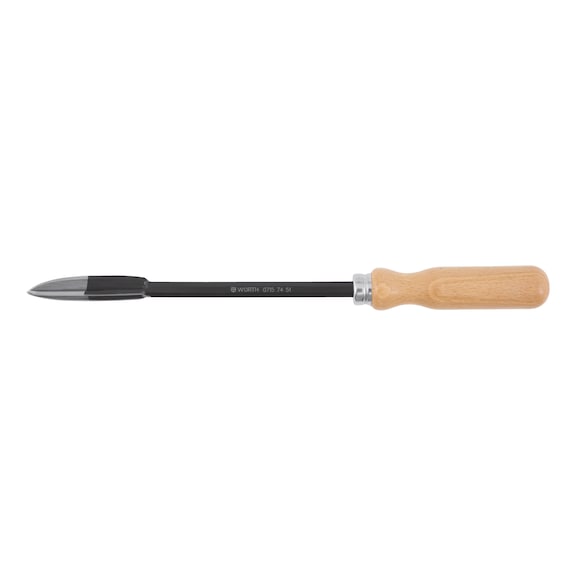 Triangular Spoon scraper With wooden handle - TRISCPR-SPOON-SZ8