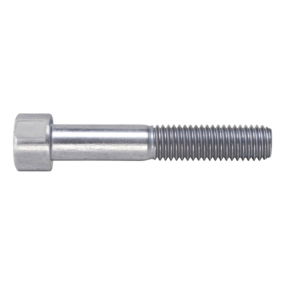 Cheese head screw with hexagon socket ISO 4762, steel, strength class 10.9, zinc-nickel-plated, silver (ZNSHL) - 1