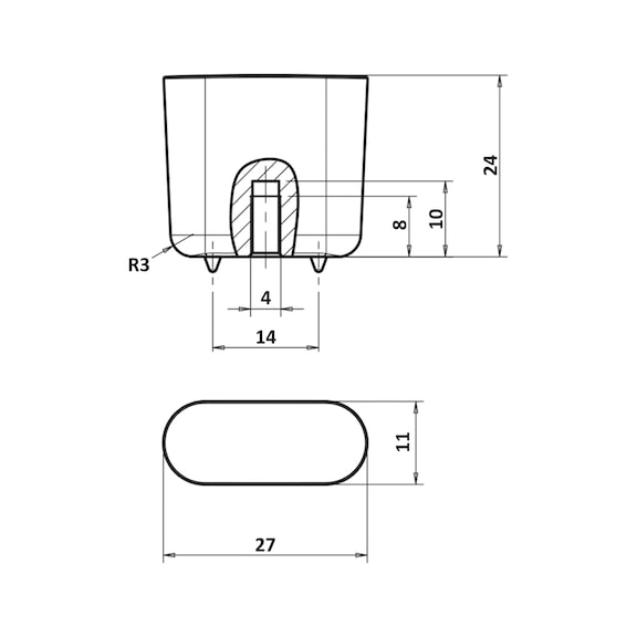 Furniture knob MK-ZD 11 - 3